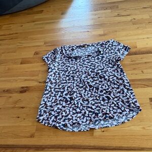 H&M Black and White Patterned Mini Dress